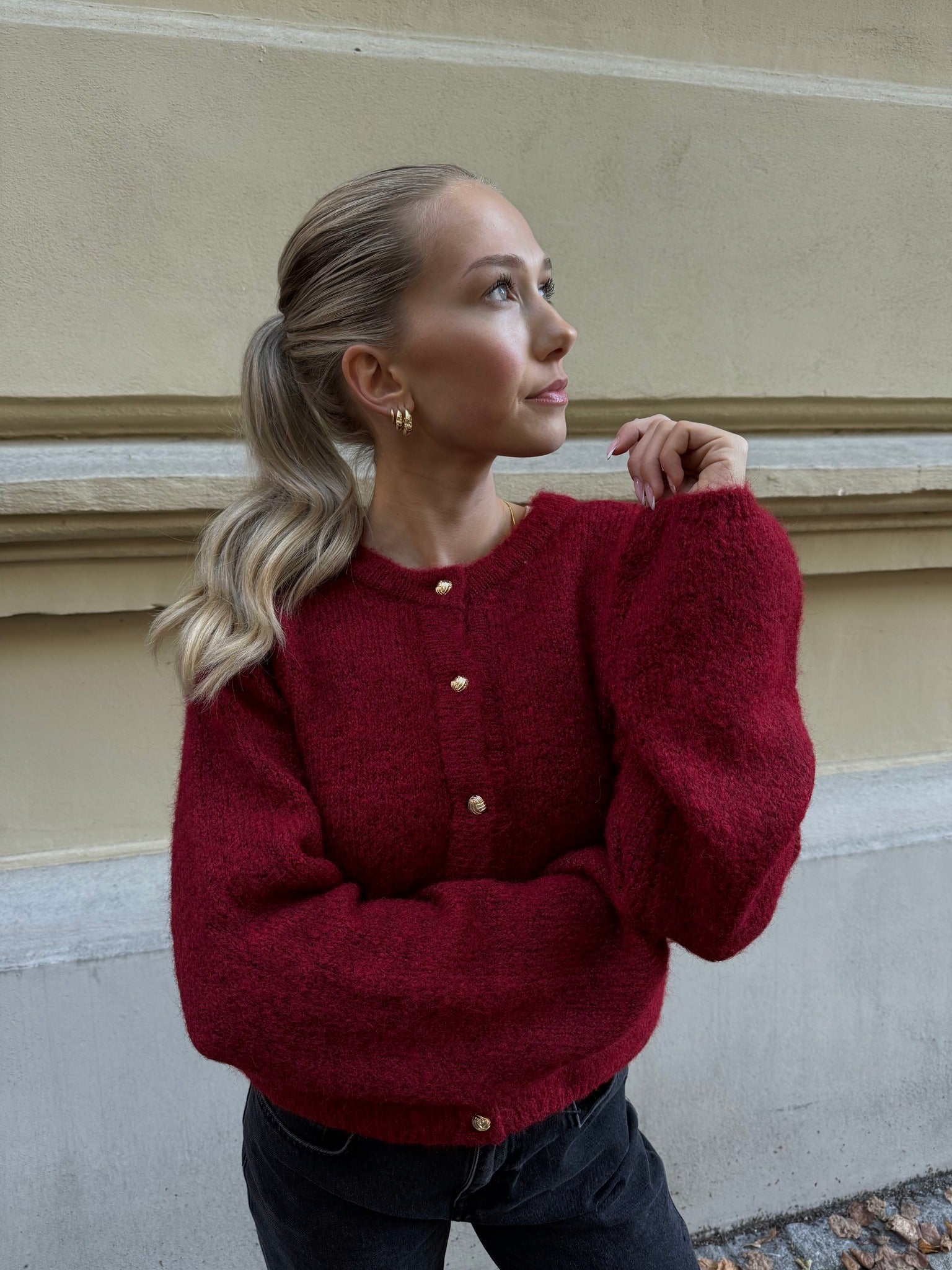 OBJSAGGIA Pullover - Karanda Red